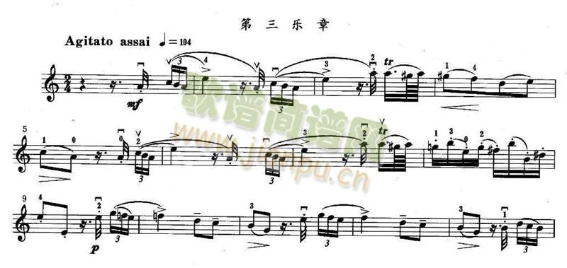 维奥蒂协奏曲第二十二协奏曲(a小调)第三乐章1-5