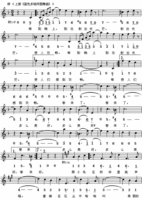 蓝色多瑙河圆舞曲