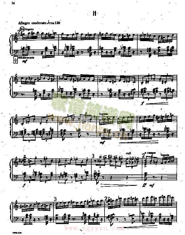 奏鸣曲 克扎诺夫斯基曲1-5