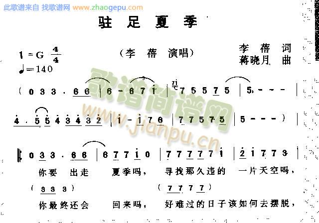 驻足夏天