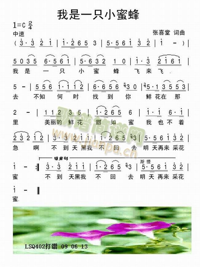 我是一只小蜜蜂