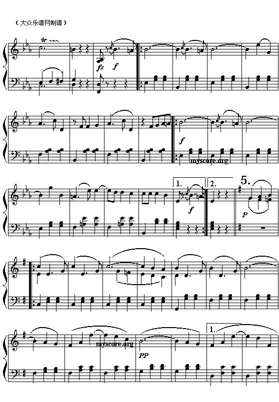 (奥)约翰.斯特劳斯：蓝色多瑙河圆舞曲(全曲)