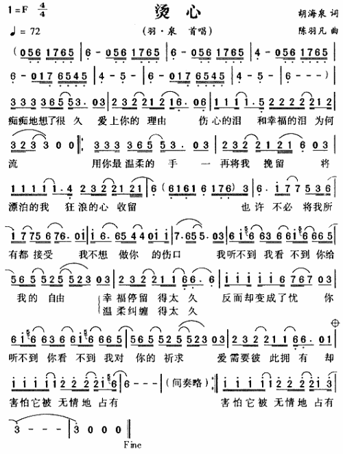 烫心