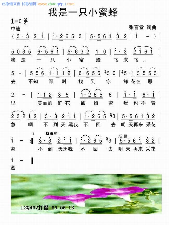 我是一只小蜜蜂