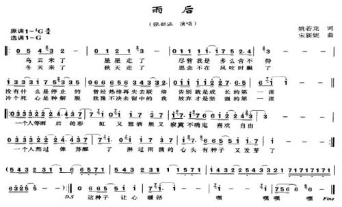 雨后----可听