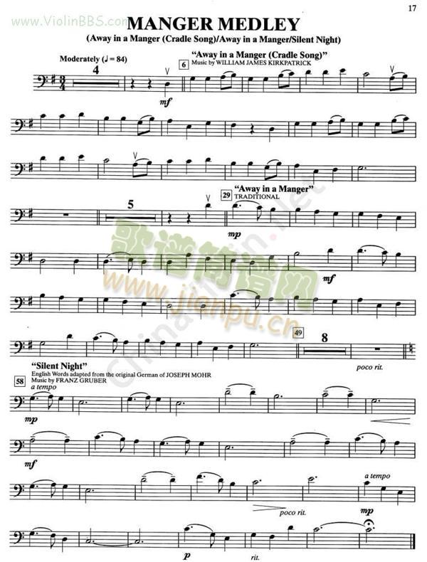 Manger Medley 大提琴