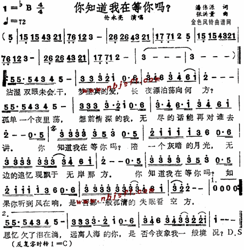 你知道我在等你吗(粤语)