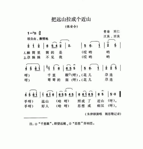 把远山拉成个近山（保安令）