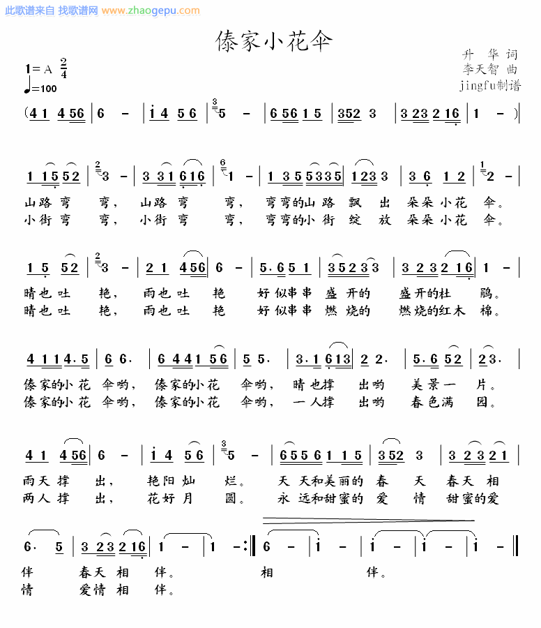 傣家小花伞