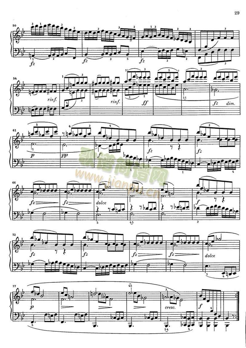克莱门蒂g小调钢琴奏鸣曲 1-9