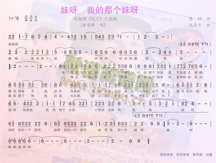 妹呀，我的那个妹呀--电视剧民工主题曲
