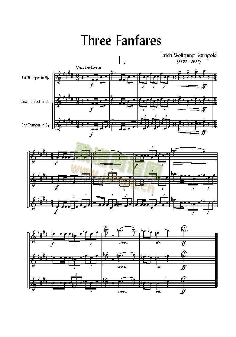 小号三重奏Three Fanfares3