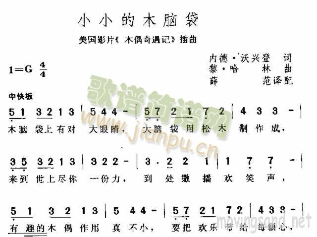 小小的木脑袋