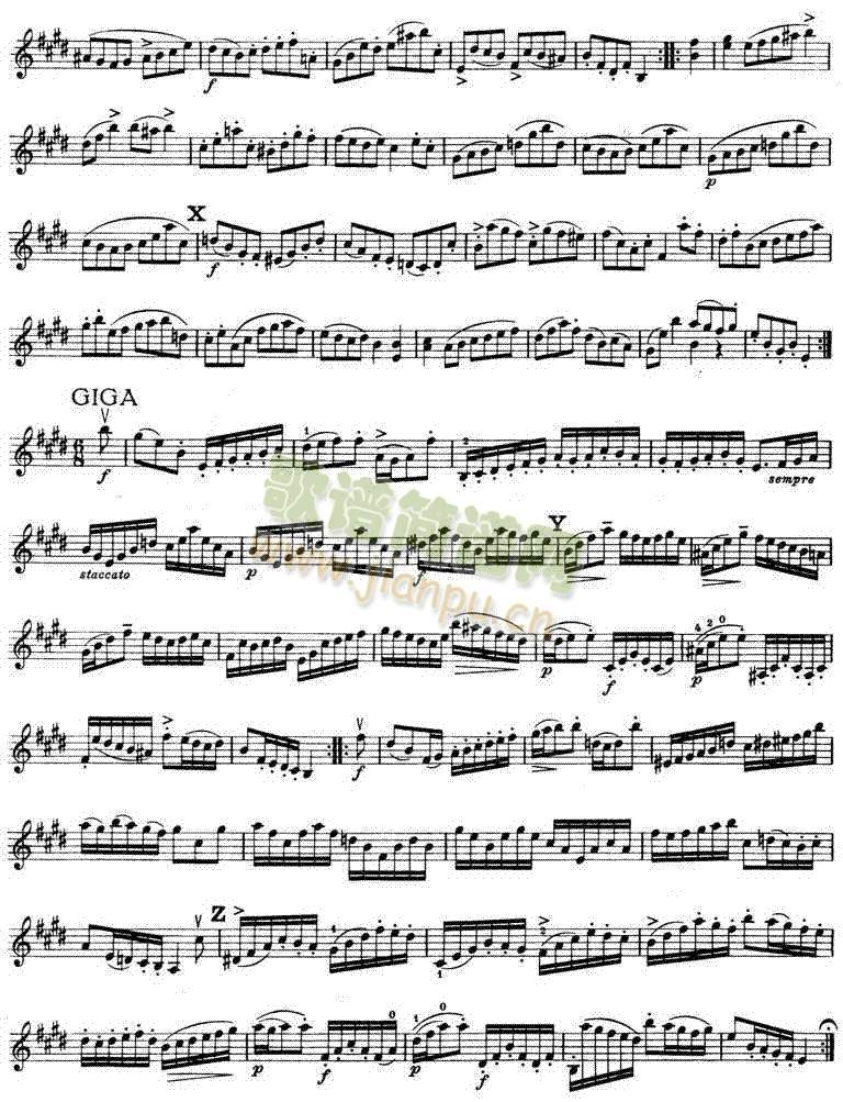 巴赫六首小提琴无伴奏奏鸣曲及组曲☆续5（6-10）
