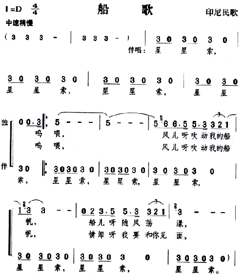 船歌(印尼民歌)--邓丽君