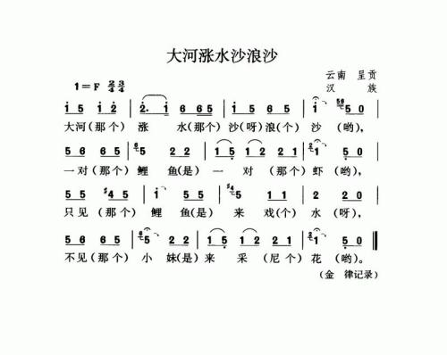 大河涨水沙浪沙