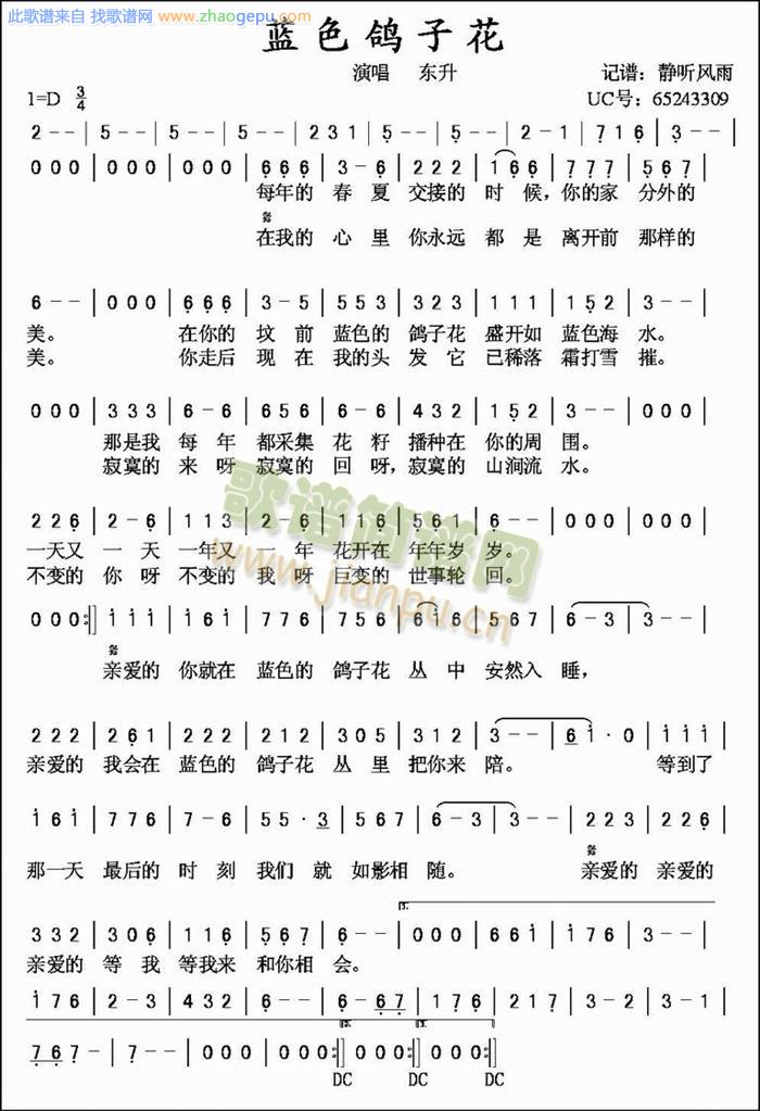 蓝色鸽子花