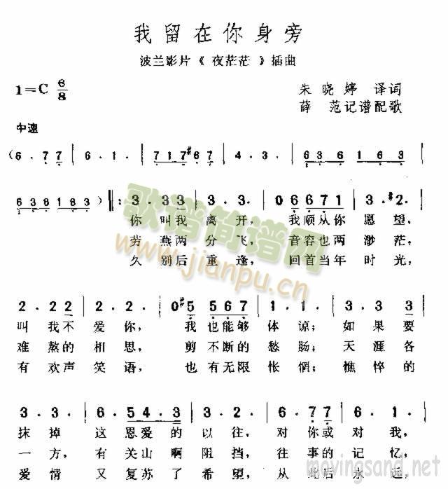 我留在你身旁