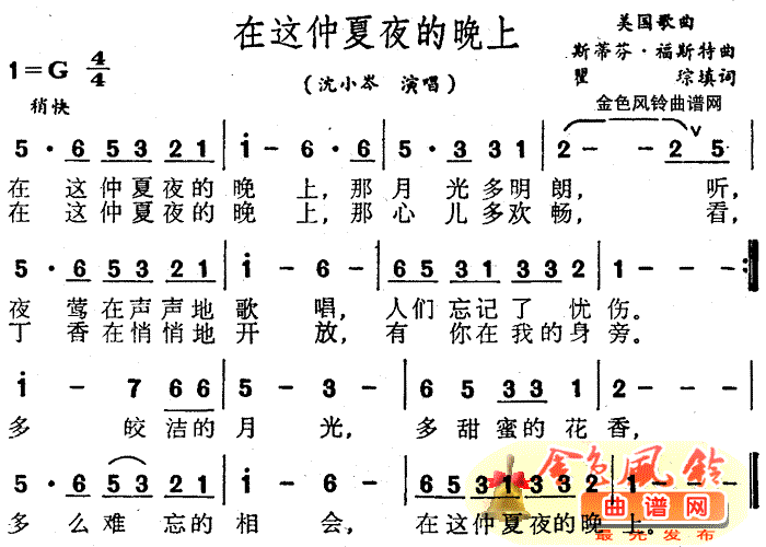在这仲夏夜的晚上