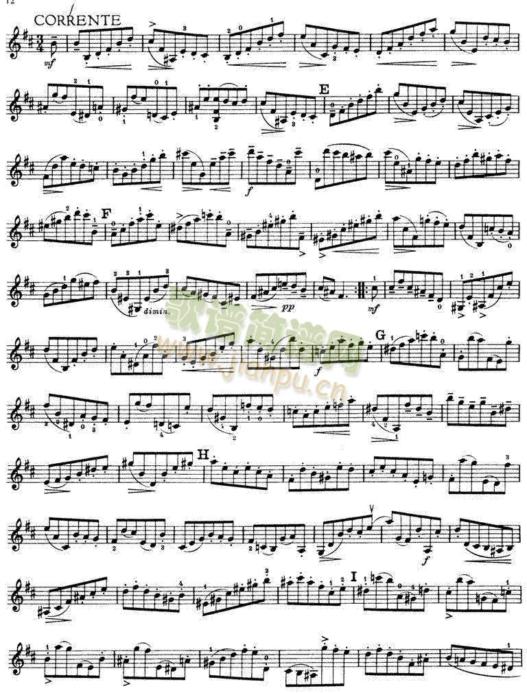 巴赫六首小提琴无伴奏奏鸣曲及组曲1-6