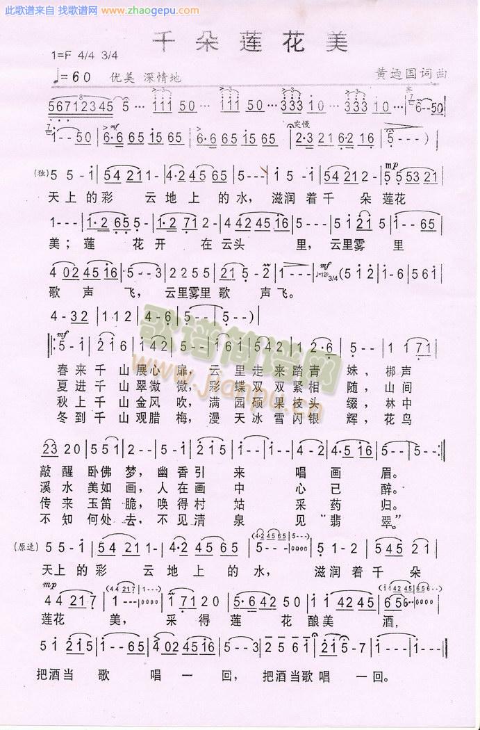 千朵莲花美