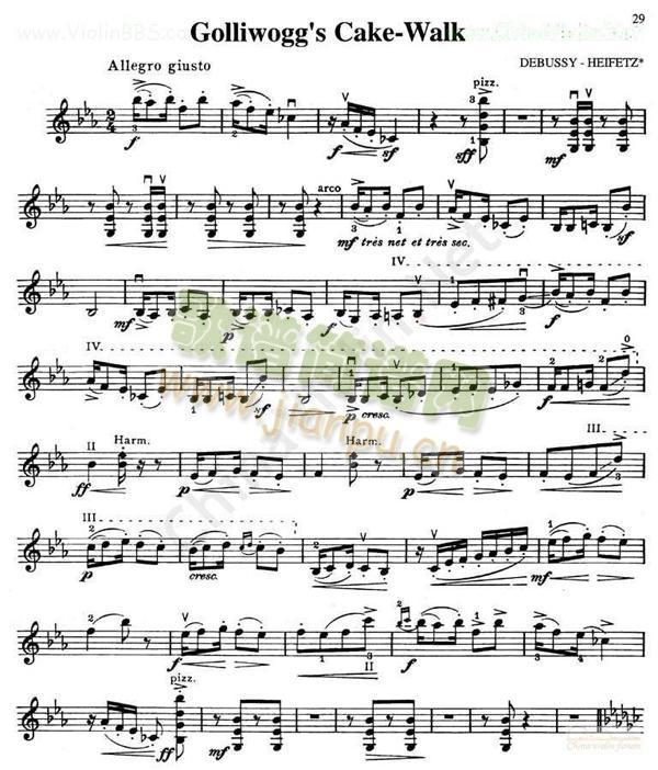 海菲茨-DebussyGolliwogg`s Cake-Walk