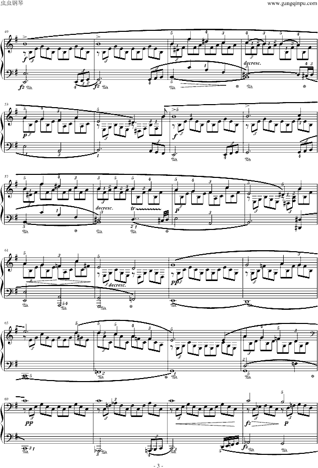 G大调即兴曲(Op.90,No.3)