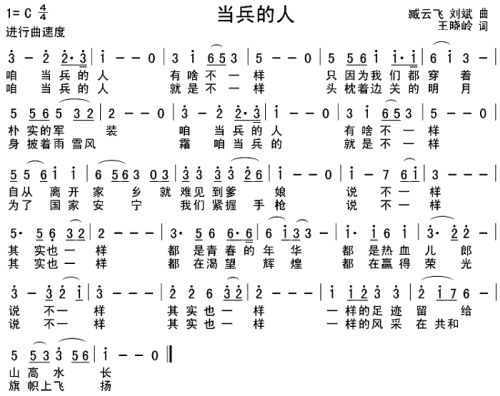 当兵的人---可听