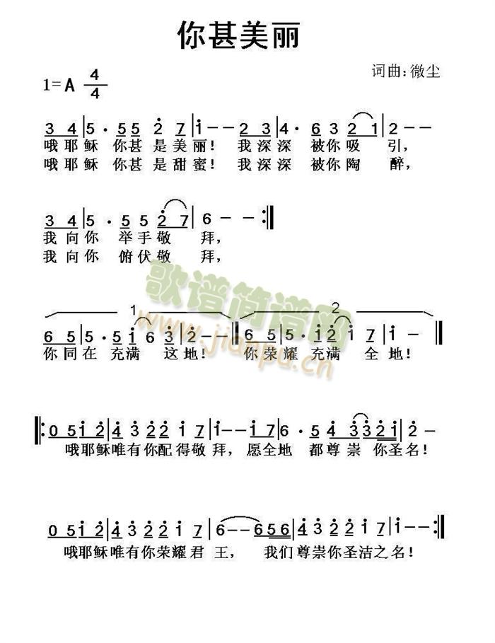 你甚美丽