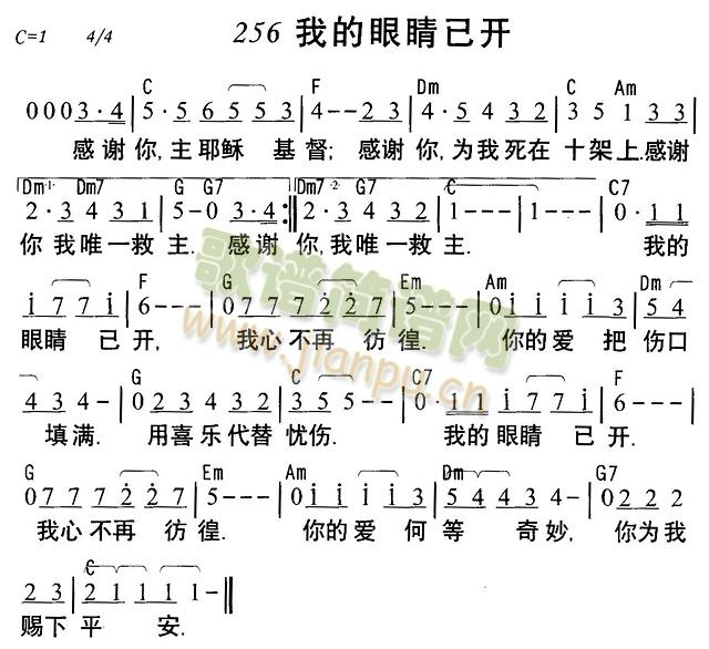 我的眼睛已开