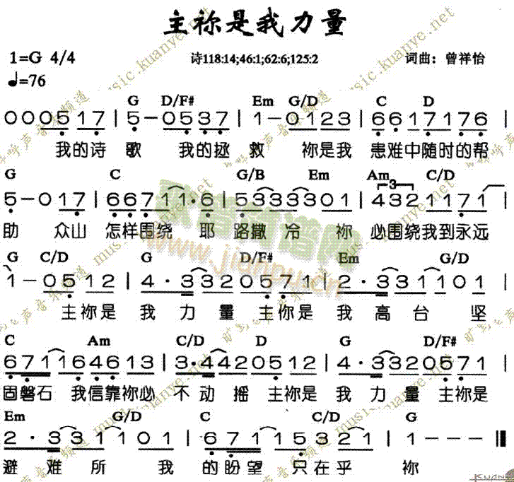 主你是我力量（修改）