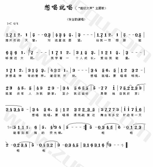 想唱就唱