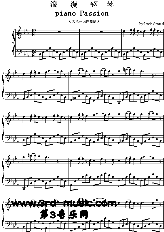 Piano Passion 浪漫钢琴[钢琴曲谱]