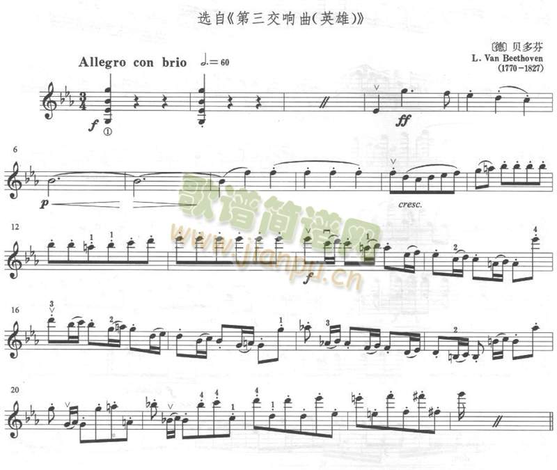 贝多芬乐队乐曲片段