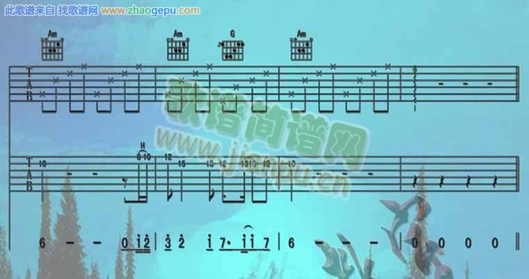 Endelss Horizon_蓝色天际专辑－Bandari 班得瑞(吉它曲谱)[高清晰彩谱]