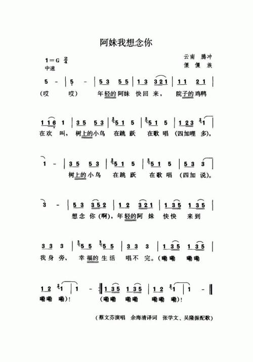 阿妹我想念你