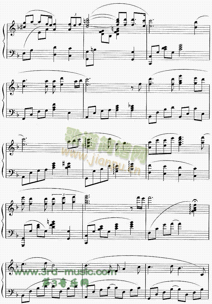 回忆(韩剧冬日恋歌插曲)[钢琴曲谱]