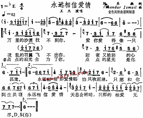 永远相信爱情--王杰