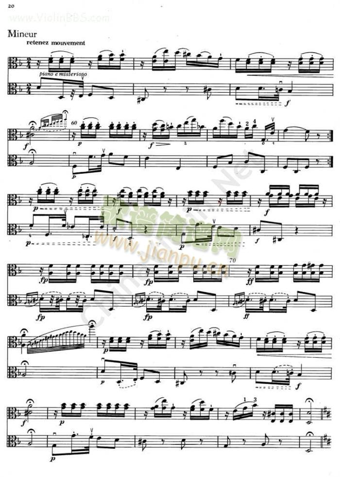 BRUNISonata II.( I.) 【I. II.中提琴】