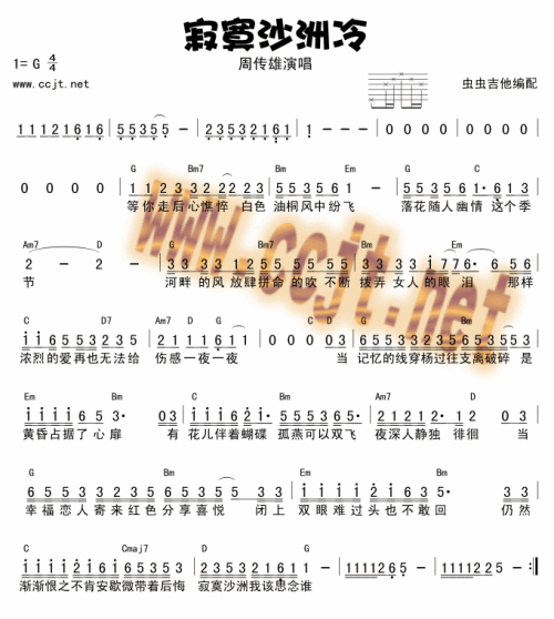 寂寞沙洲冷
