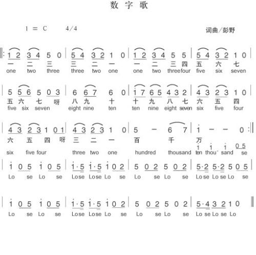 数字歌