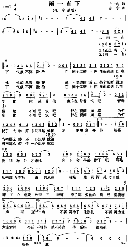 雨一直下