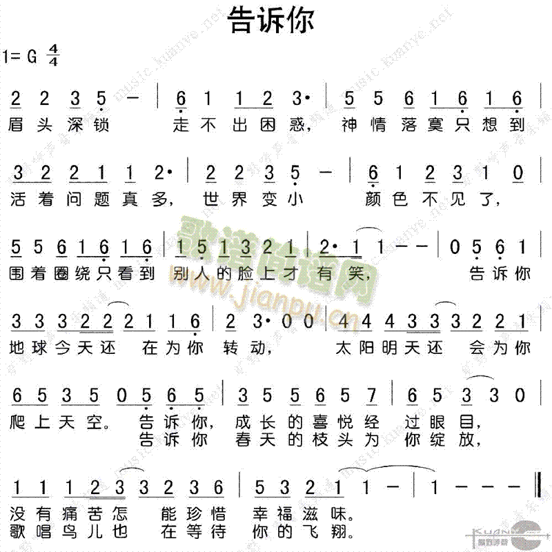 告诉你