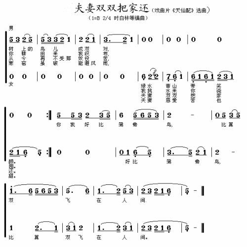 夫妻双双把家还