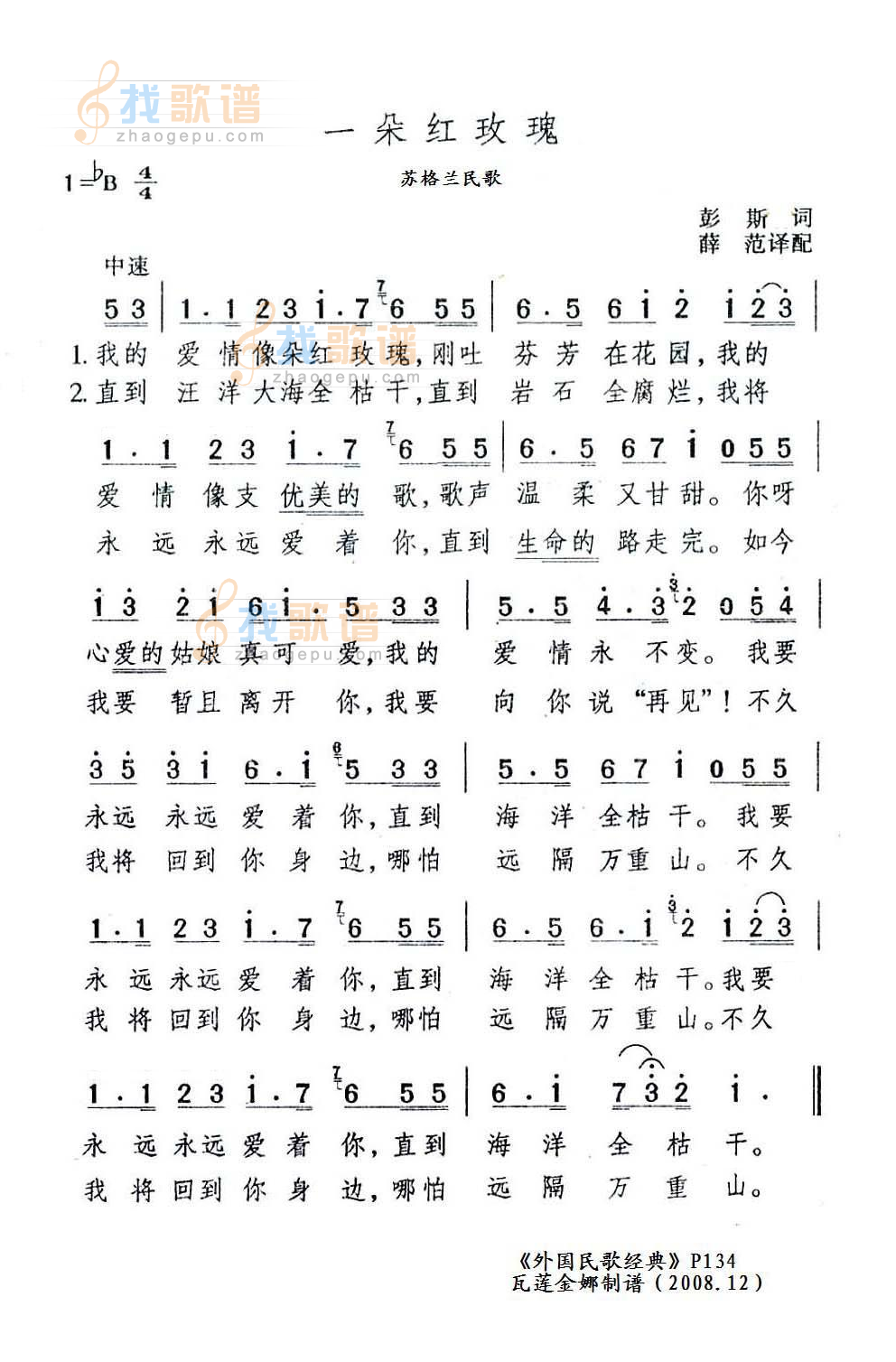 一朵红玫瑰