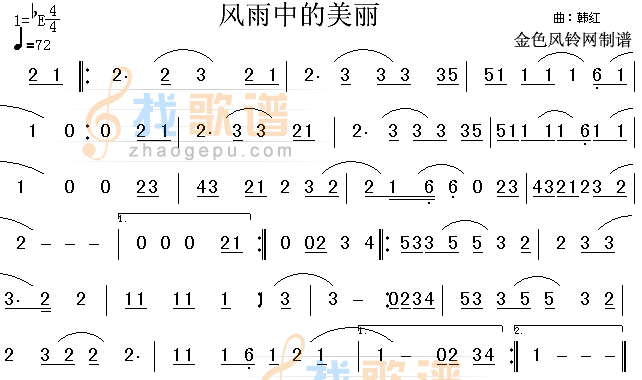 风雨中的美丽