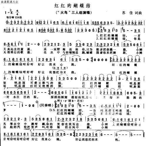 红红的蝴蝶结