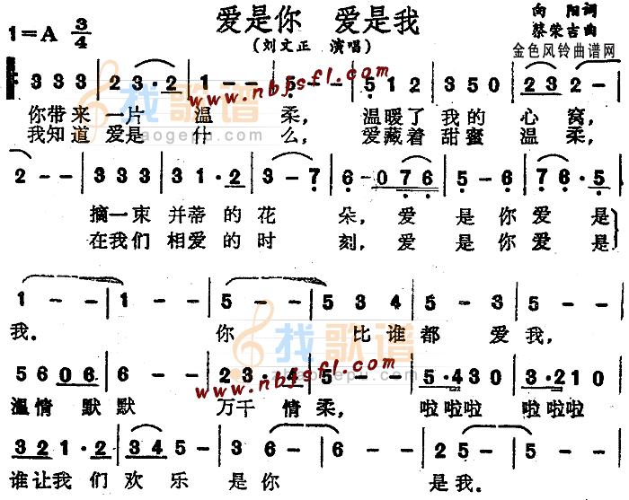爱是你爱是我