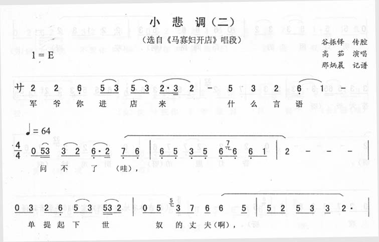 小悲调(二)_<马寡妇开店>二人转