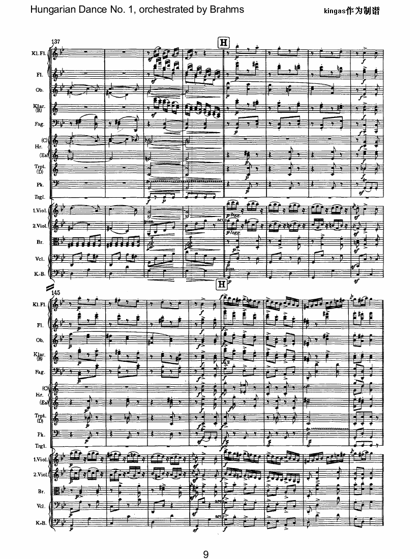 勃拉姆斯作品系列之匈牙利舞曲  第一号G小调